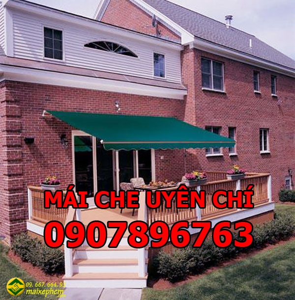 mái che xếp -  hiên biệt thự quận 7